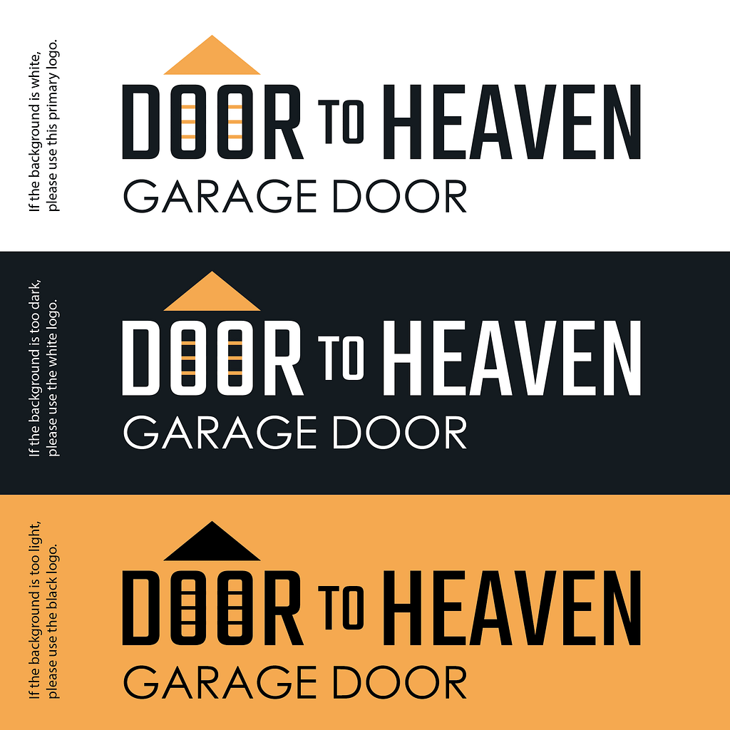 Door to Heaven Garage Door Logo