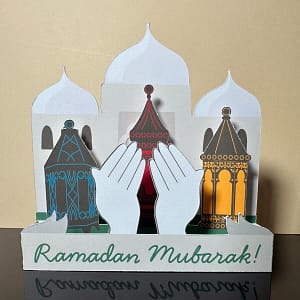 ramadan mubarak popup card