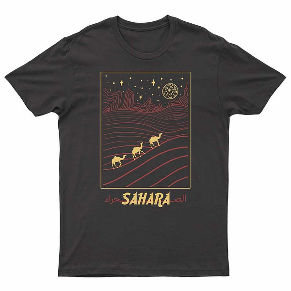 black t-shirt sahara